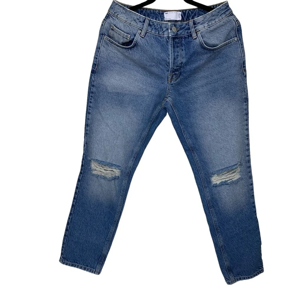 OSOS Design Men's Jeans With Rips - Picture 4 of 7